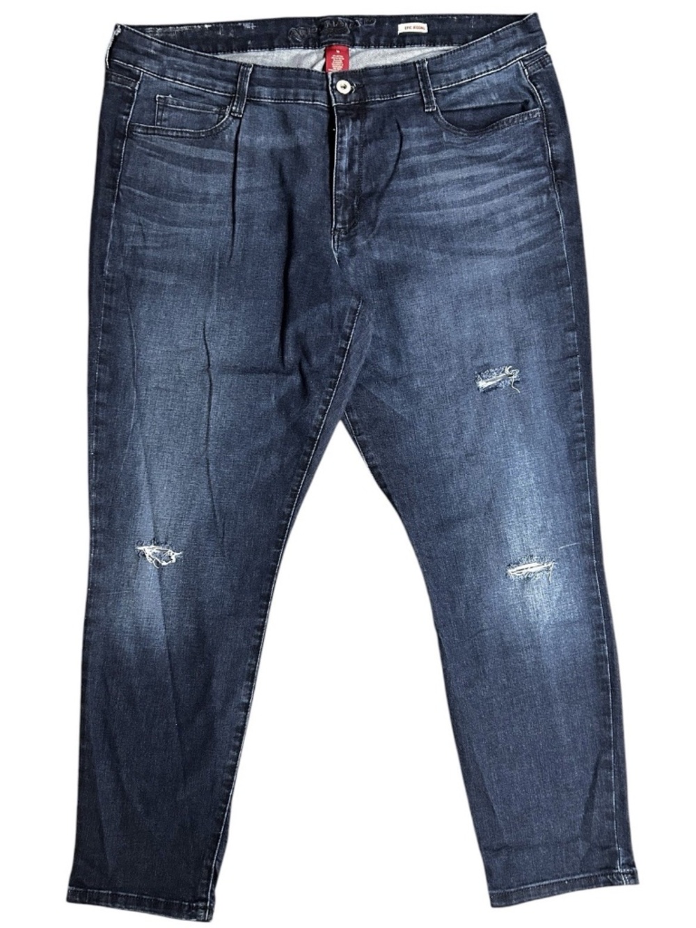 Vintage Arizona Epic Jegging Dark Wash Distressed Jeans Women’s Plus Size